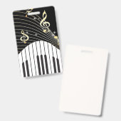 Badge Musique (Avant & arrière)