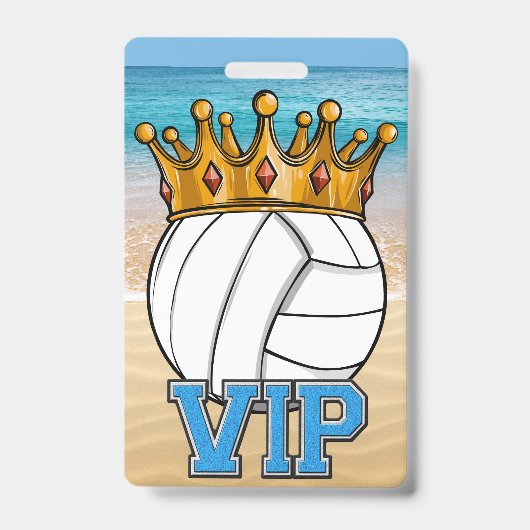 Badge MVP de volley-ball de plage (Avant)