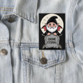 Badge Nain de vampire de dessin animé mignon debout deva (Insitu)
