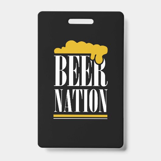 Badge Nation de la bière (Avant)