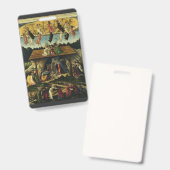 Badge Nativité mystique par Sandro Botticelli (Avant & arrière)