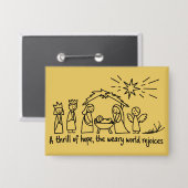 Badge Nativity Christmas Christian Family Matching (Recto/Verso)