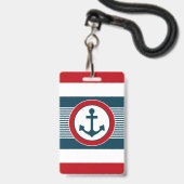 Badge Nautical design (Avant avec lanière)