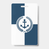 Badge Nautical themed design (Arrière)