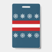Badge Nautical themed design (Arrière)