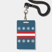 Badge Nautical themed design (Arrière avec lanière)