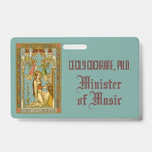 Badge NeoGothic St. Cecilia de Rome (BNG 02) Insigne (Face)