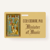 Badge NeoGothic St. Cecilia de Rome (BNG 02) Insigne (Dos)