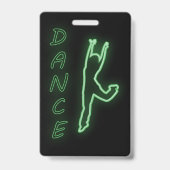 Badge Neon Boissons Et Danse 21e Anniversaire Fête Invit (Dos)