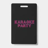 Badge Neon Karaoke (Arrière)