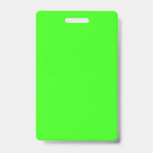 Badge Néon Vertical Vert – Personnalisable