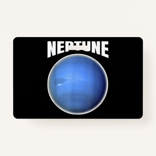 Badge Neptune Design - Science Planète Espace Extérieur (Devant)