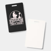 Badge N'est pas la Journée commémorative libre (Avant & arrière)