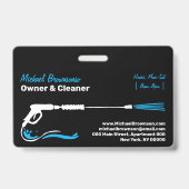 Badge Nettoyage Auto Pression Noir Lavage Puissant NETTO (Arrière)