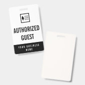 Badge Nettoyer Ajouter votre logo Office Visiteur (Avant & arrière)