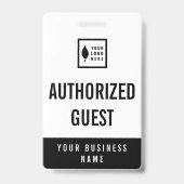 Badge Nettoyer Ajouter votre logo Office Visiteur (Avant)