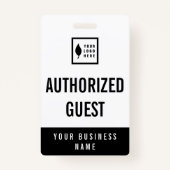 Badge Nettoyer Ajouter votre logo Office Visiteur (Devant)