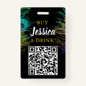 Badge New Orleans Mardi Gras Anniversaire Acheter Boire  (Dos)