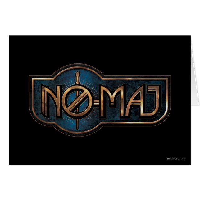 Badge NO-MAJ™ en or et marbre (Devant horizontal)