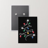 Badge Noël Arbre clair Rhinestone Mega Bling (Recto/Verso)