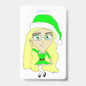 Badge Noël chibi (Arrière)