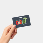 Badge Noël Christian Texte Inspiration (Manuel / portable)