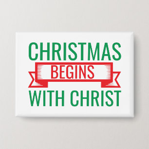 Badge Noël commence avec le Christ-15523