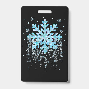 Badge Noël hivernal