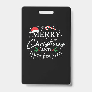 Badge Noël Joyeux Et Bonne Année