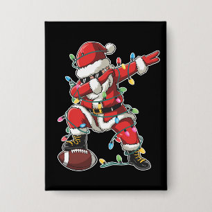 Badge Noël Santa Dabbing Footballeur Xmas Football