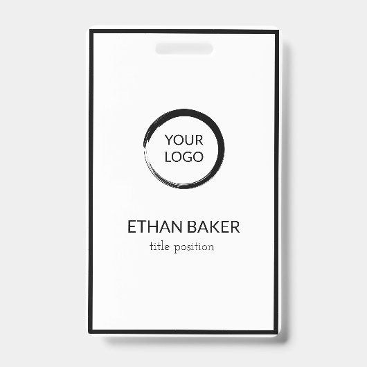 Badge Noir Et Blanc (Front)