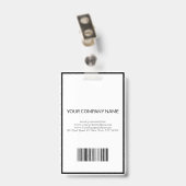 Badge Noir Et Blanc (Back with Clip)