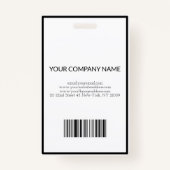 Badge Noir Et Blanc (Dos)