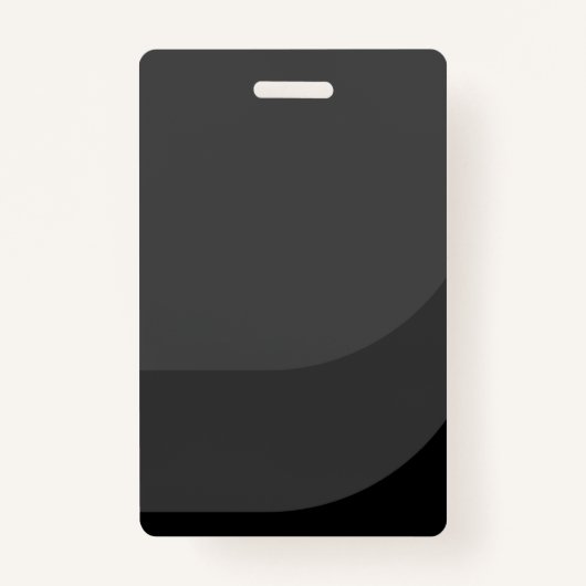 Badge Noir foncé moderne et minimal Passe de presse ID p (Dos)