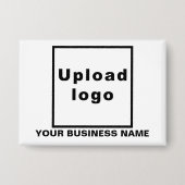 Badge Nom commercial et logo sur le bouton Rectangle bla (Recto)