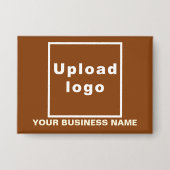 Badge Nom commercial et logo sur le bouton Rectangle Bro (Recto)
