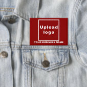 Badge Nom commercial et logo sur le bouton Rectangle rou (Insitu)