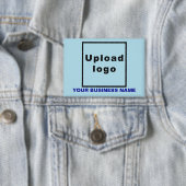 Badge Nom commercial et logo sur le rectangle bleu clair (Insitu)