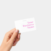 Badge Nom commercial modifiable moderne ou prénom et pré (Manuel / portable)