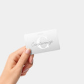 Badge Nom cursif ou autre texte avec monogramme | Dégrad (Handheld)