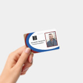 Badge Nom de la photo de l'employé Code de la barre du l (Manuel / portable)