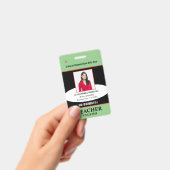 Badge Nom de la photo de l'employé enseignant (Manuel / portable)