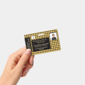 Badge Nom de la photo de l'employé Logo Code-barres ID p (Manuel / portable)