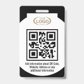 Badge Nom de la photo de l'employé Logo de l'entreprise (Arrière)