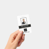 Badge Nom de la photo du code-barres Carte d'identité Ve (Manuel / portable)