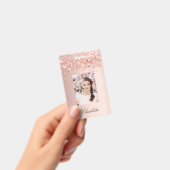 Badge Nom de la photo en or rose (Manuel / portable)