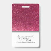 Badge Nom de la photo professionnelle de l'employé avec (Arrière)