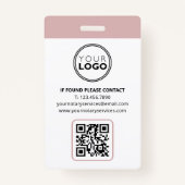 Badge Nom de l'agent de signature du prêt public notaire (Dos)