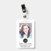 Badge Nom de l'employé Balises d'identification Balise B (Avant avec clip)