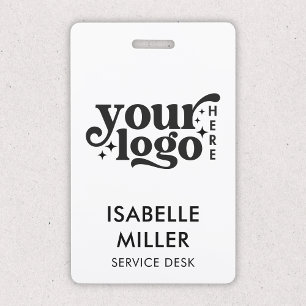 Badge Nom de l'employé Code du personnel Minimaliste Log